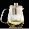 Purely Handwork 600ml Flower& Coffee Glass Tea Pot, Heat Resistant Glass Tea Pots with Filter